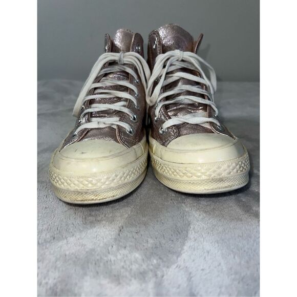 Women’s Converse Chuck Taylor All Star PINK Metallic Hi Top Sneakers US 7 - Picture 3 of 8